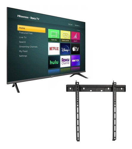 Smart Tv Hisense 32'' 720p + Soporte De Pared 32h4030f3