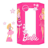 Fiesta Barbie Set Figuras De Coroplast Candy Bar Decoración