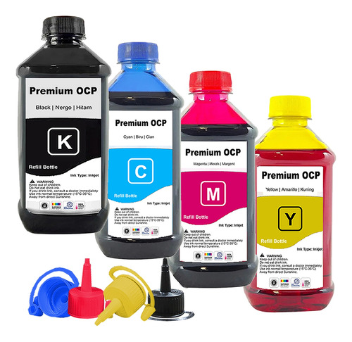 Kit 500ml Tinta Compatível Epson Tx133/135 Xp231/241/431/441