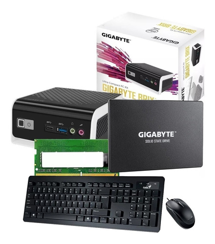 Mini Pc Gigabyte Brix Intel 8gb Ddr4 Ssd 120gb Sata Tm 