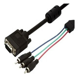 Cabo Vga Db15 X 3 Rca 3,0 Mts Rontek