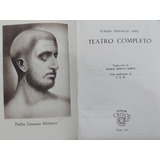 Teatro Completo - Terencio - Editorial Aguilar, Crisol