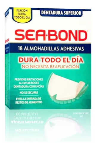 Sea-bond Almohadillas Adhesivas X18u Para Dentadura Superior