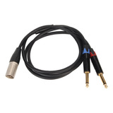 Cable Divisor Xlr A Doble Ts Mono Y De 6,35 Mm, Conector De