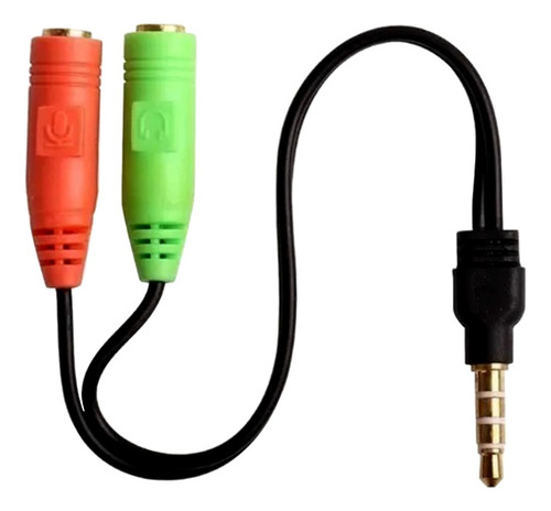 Cable Adaptador Audio Miniplug 3.5mm Macho A 2 Hembra Pcreg