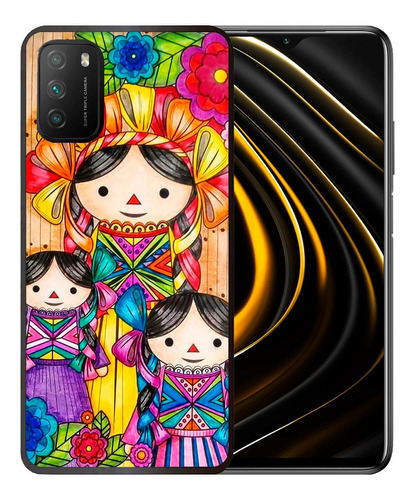 Funda Xiaomi Poco M3 Lele Muñeca Mexicana Tpu/pm Uso Rudo