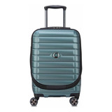 Valija De Cabina Exp. Con Porta Pc 55 Cm. Delsey Shadow 5.0 Color Verde Shadow 5.0