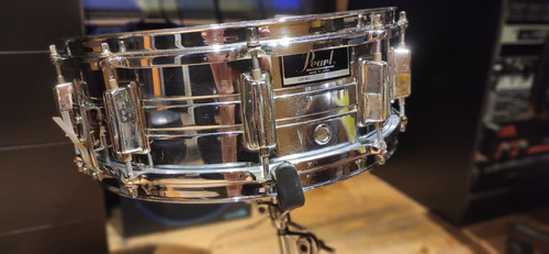 Redoblante Pearl Deluxe Steel Shell 14x5,5 Vintage Japón 