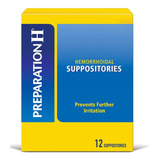  Preparation H Supositorios Tratamiento Hemorroides 12 Pza