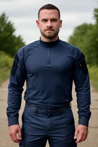 Calça Cargo Gcm + Camisa Gandola Farda Guarda Tática Azul | Frete grátis
