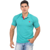 Kit 03 Camisa Masculina Gola Polo Piquet Algodão Do P A Gg.