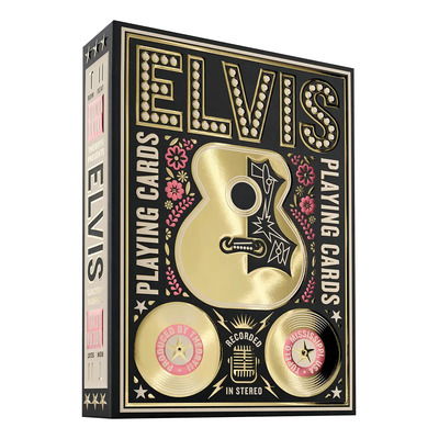 Cartas de Póker Theory11 Elvis Presley Negro Inglés 52 Cartas | Envío gratis