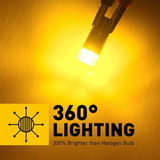 2x Amber 168 T10 W5w Led Bulbs Turn Signal Light Bulb In Aab