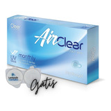 Lentes De Contato Incolor Airclear Hydrogel Mensal + Estojo