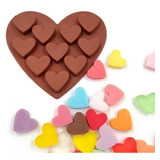 Molde De Silicona Para Chocolates De Corazónes Corazón
