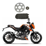 Kit Arrastre Sprocket Cadena Piñon Ktm Duke 200