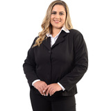 Blazer Feminino Em Two Way Tamanhos Plus Size Do 50 Ao 56