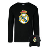 Camiseta Real Madrid Manga Larga Camibuso Obsequio Gorra