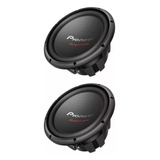 Par De Subwoofer Pioneer 12p Cara Preta 500w 1600w B. Dupla