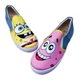 Tenis Zapato Bob Esponja Patricio Lona Moda Casual