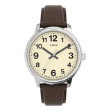 Reloj Timex Tw2t719009j Moderno Fácil Lectura 40mm Piel