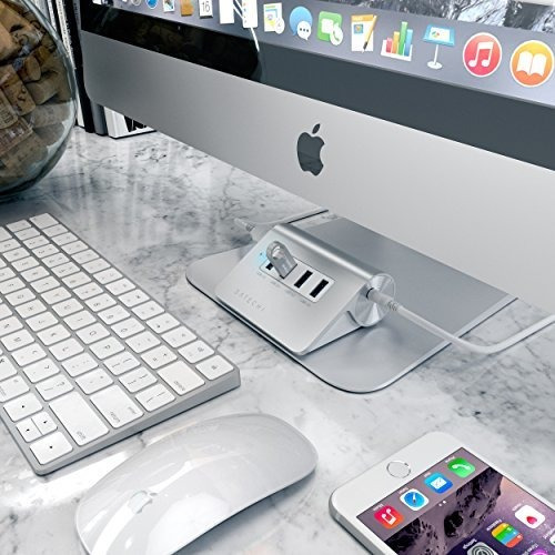 Hub De 7 Puertos Usb 3.0 Premium Aluminio Para iMac Macbook 