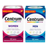 Pack Centrum Multivitaminas Mujer / Hombre (240) Americano  