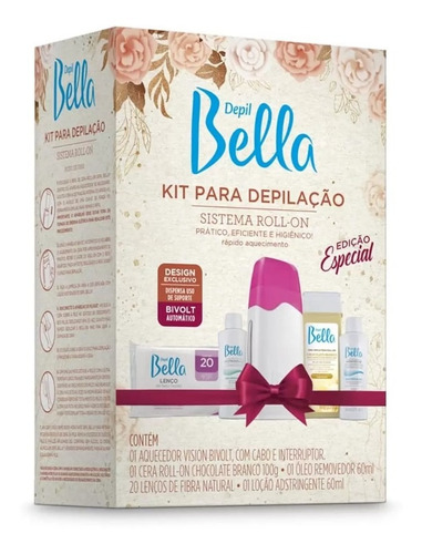 Aparelho Depilação Depil Bella Roll-on Kit Completo