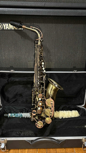 Saxofone Alto Waldeman Wsa Mib Envelhecido