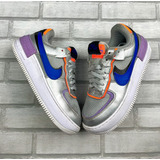 Tênis Nike Air Force 1 Shandow Metalic