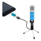 Microfono Profesional Usb Pc Lap Condensador Youtuber Gamer