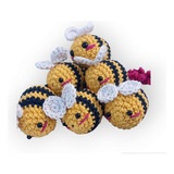 Souvenir Abejita Amigurumi A Crochet  X 12 Unidades
