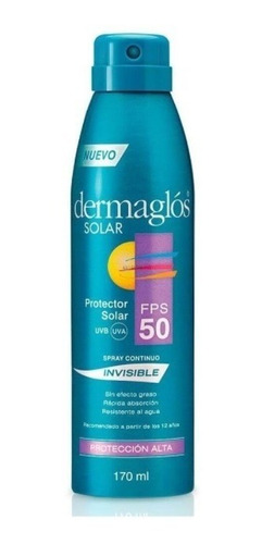 Protector Solar Dermaglos Invisible Fps50 - 170 ml