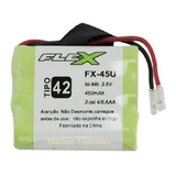 Bateria Telefone S/fio Fx-45u 3,6v 450mah 3aaa  Flex
