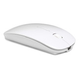 Mouse Inalámbrico Peibo , Bluetooth , Usb , Blanco