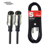 Cable Midi Punta Metalica Profesional - 3m -  Simisol