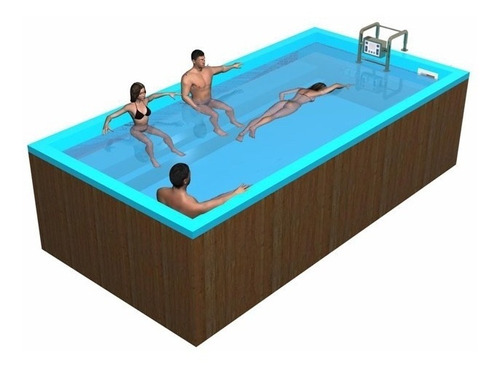 Piscina Spa C/ Corrente P/ Natação Passiva Máquina Jacuzz