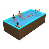 Piscina Spa C/ Corrente P/ Natação Passiva Máquina Jacuzz