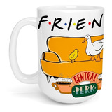 Taza Cerámica Gigante 425 Ml Friends Pato Central Perk 