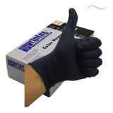 Guantes De Nitrilo Descartables Negro Printex X100 Xs S M L