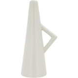 Shape Vaso Decorativo 20x7x7cm Cerâmica Branco
