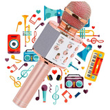 Micrófono De Karaoke Inalámbrico Con Bluetooth Y Bocina