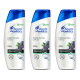 Pack Shampoo Head & Shoulders Purificación Carbón 180 Ml