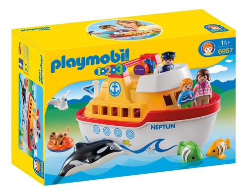 Playmobil 123  Barco Con Figuras #6957