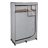 46-inch Wide Portable Wardrobe Closet With Cover And Sh...