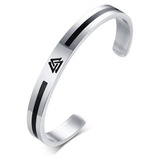 Pulsera Vikinga Valknut Silver Hombre Style