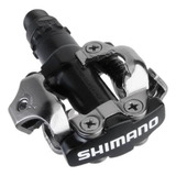 Pedal Para Bicicleta Shimano Pd-m520 Color Negro Nocturno -9cm X 6cm X 3cm