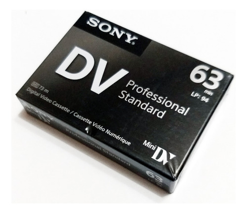 Casettes Mini Dv Marca Sony 63 Min  Profesional Standar