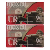 Maxell Ur 90 Casette En Blanco Nuevo Pack X 2