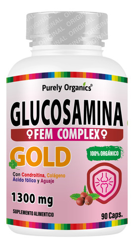 Glucosamina- Para Mujeres -femcomplex, Purely Organics,90cap